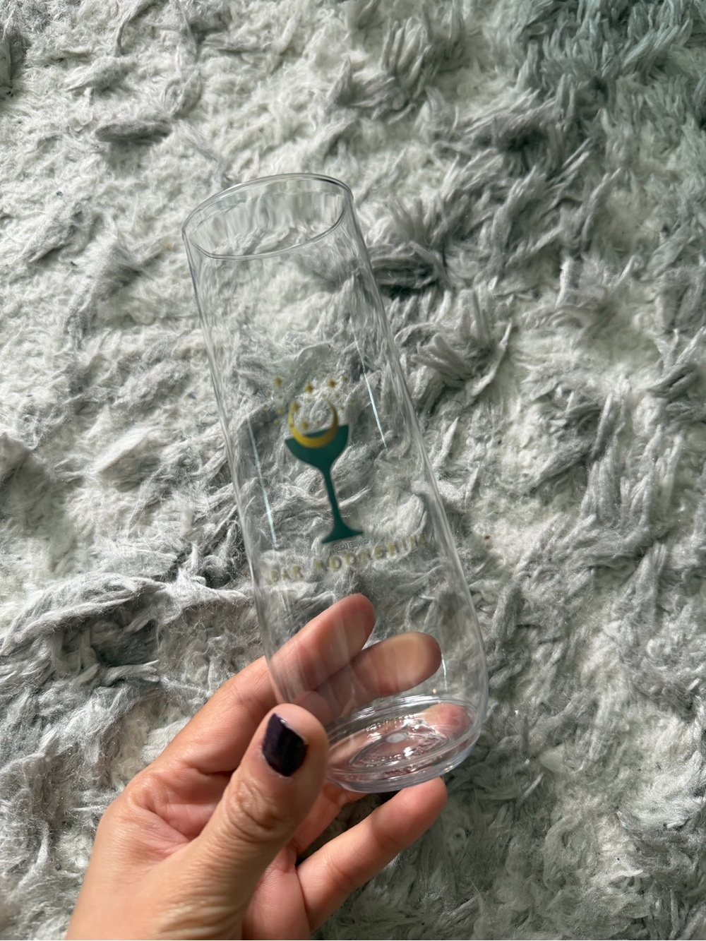 Epic Universes Green Stem Champagne Flute with Logo - Home Dining